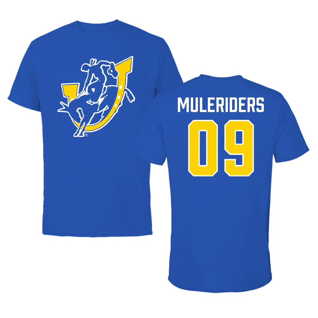 Southern Arkansas University Basketball (M) Blue Tee - #09 SAU Muleriders