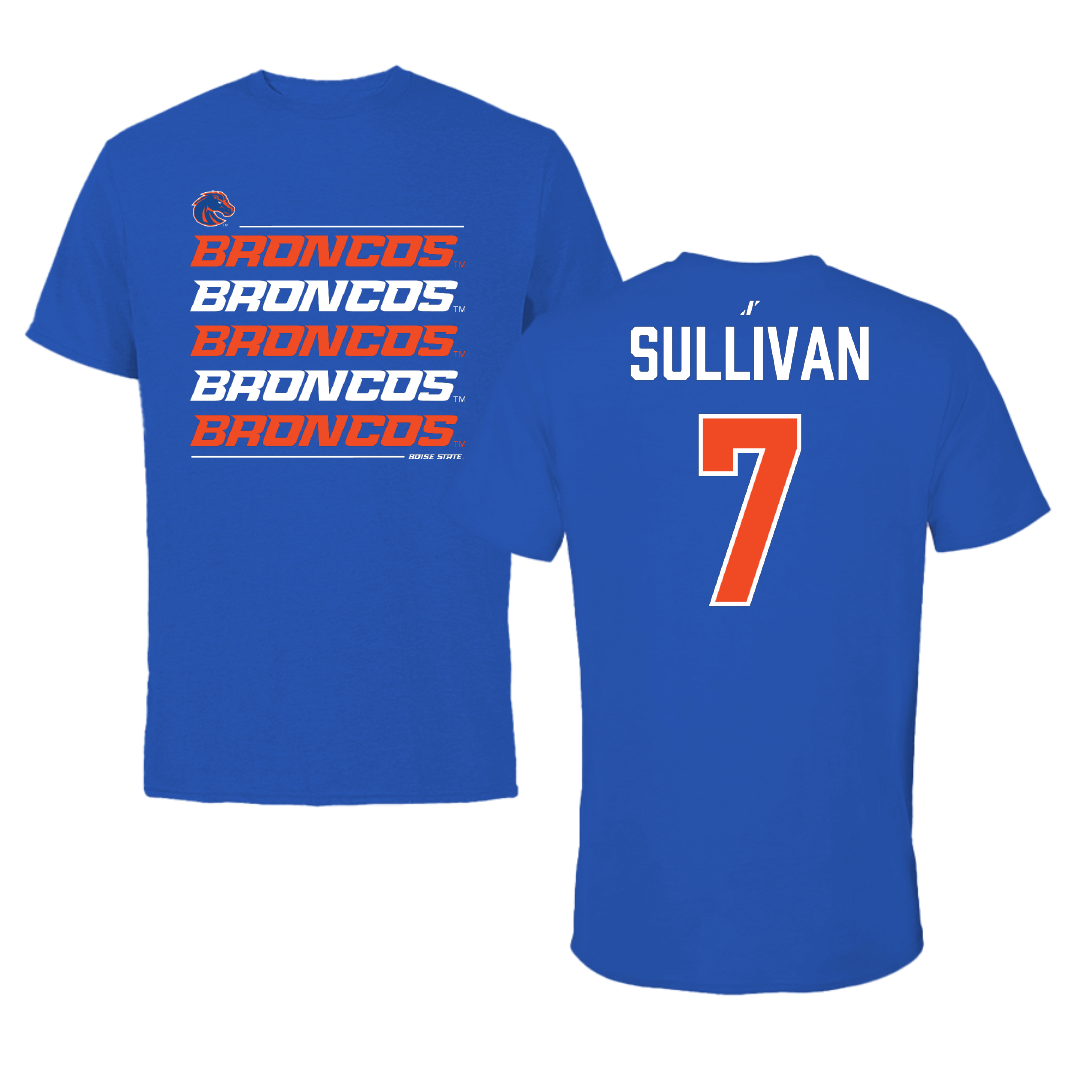 Boise State University Soccer Blue General Tee - #7 Kennedy Sullivan