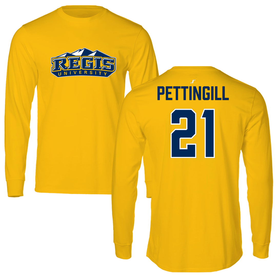 Regis University (Colorado) Baseball Gold Long Sleeve - #21 Mason Pettingill
