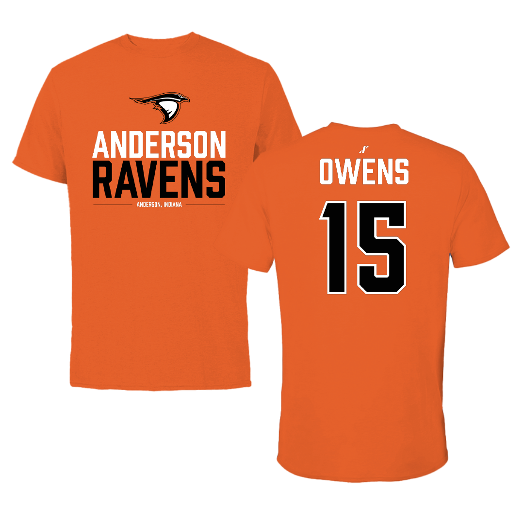 Anderson University (Indiana) Softball Orange General Performance Tee - #15 Avery Owens