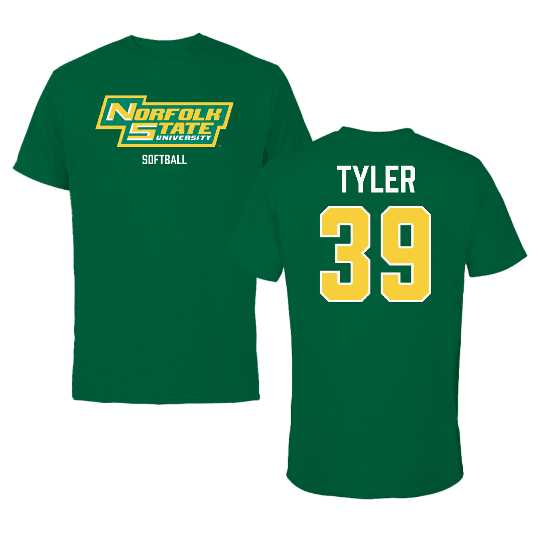Norfolk State University Softball Green Tee - #39 Brierra Tyler