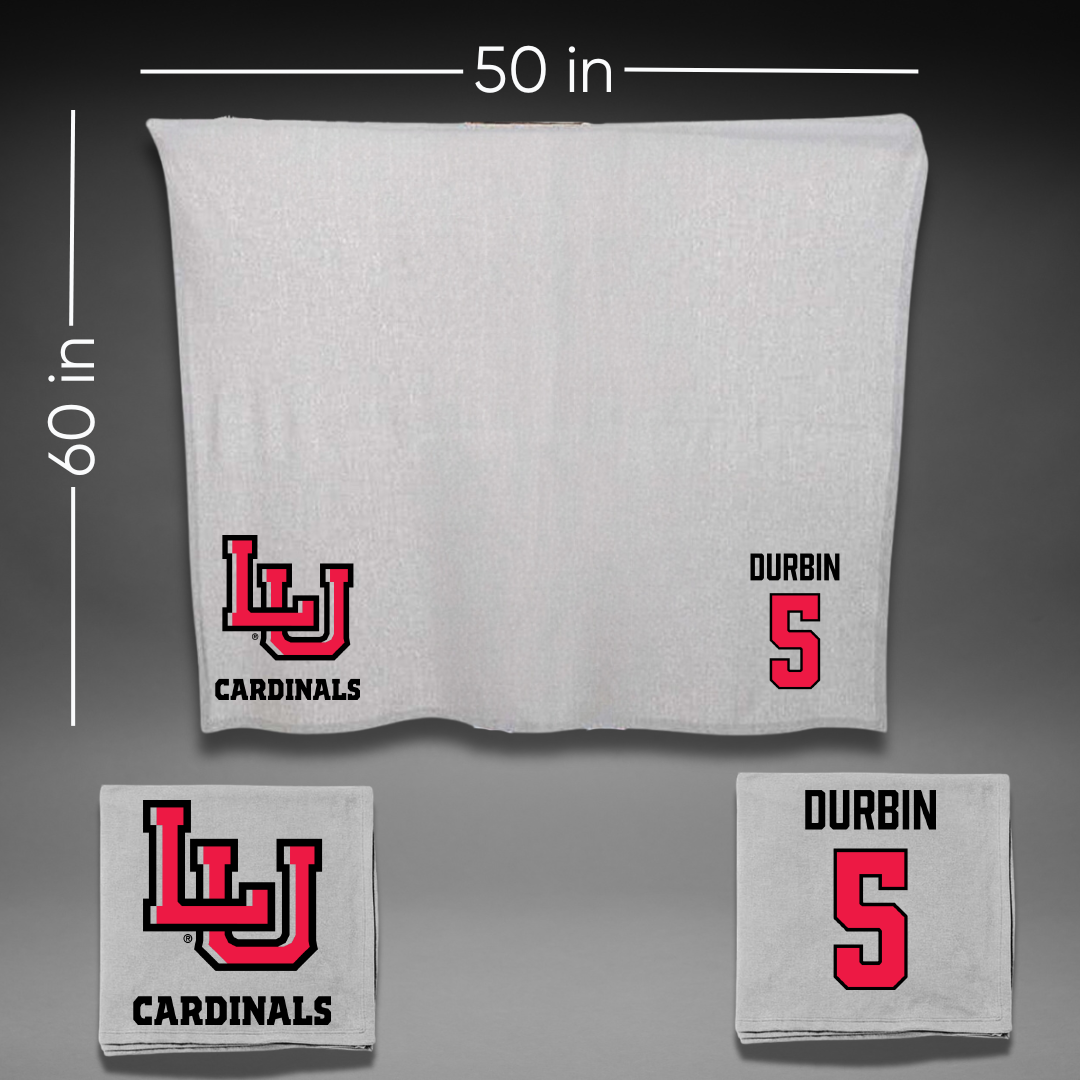 Lamar University Baseball Gray Blanket - #5 Beau Durbin