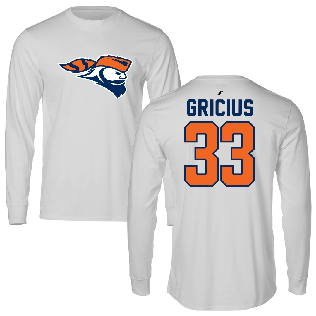 Carroll University Basketball Light Gray Long Sleeve - #33 Natalie Gricius