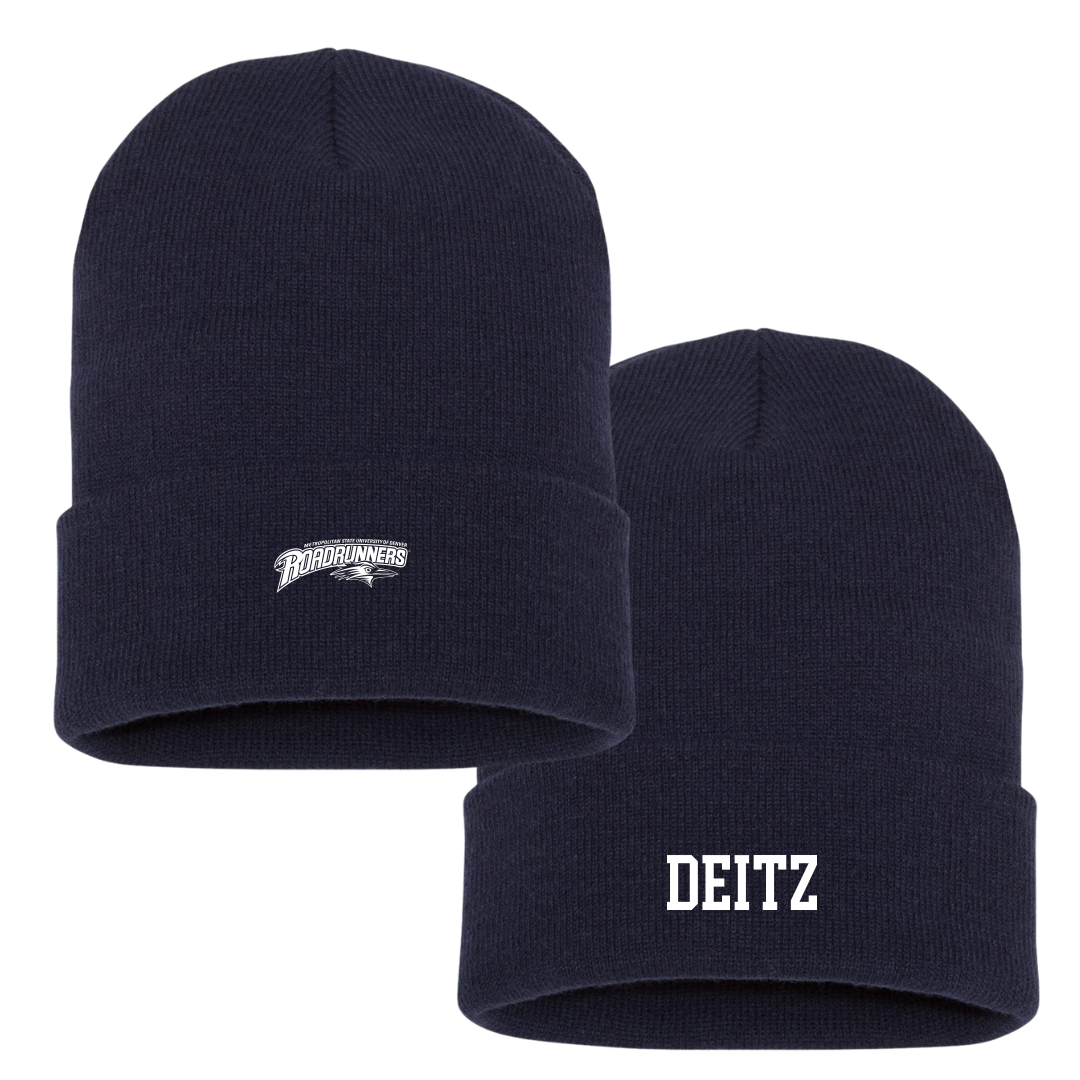 Metropolitan State University of Denver Baseball Navy Beanie - #23 Michael Deitz
