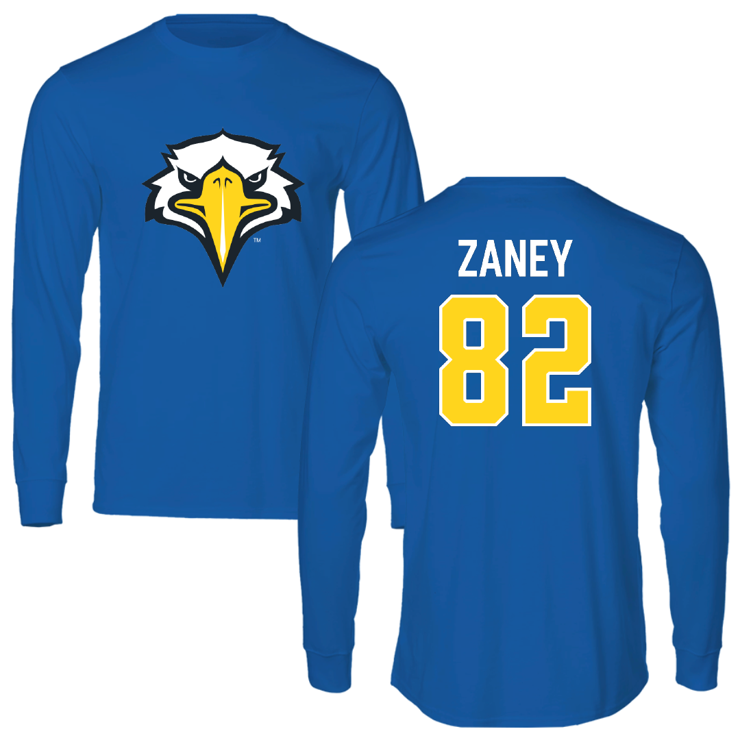 Morehead State University Football Blue Long Sleeve - #82 Michael Zaney