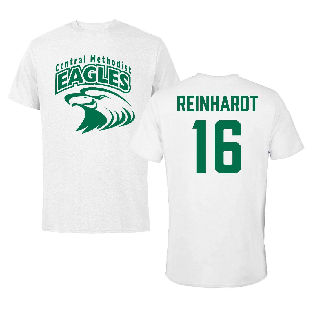 Central Methodist University Baseball White Tee - #16 Connor Reinhardt