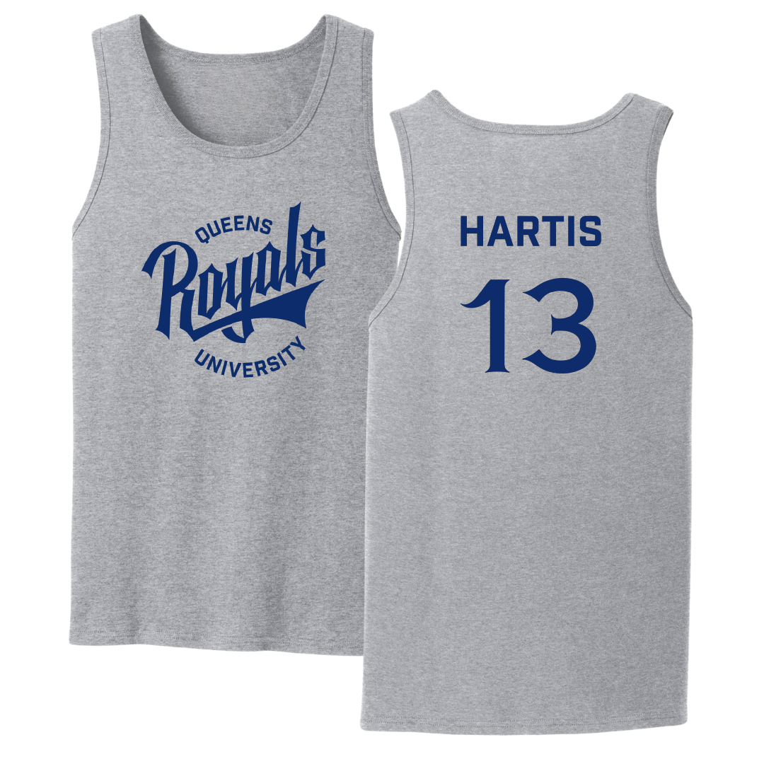 Queens University of Charlotte Lacrosse (W) Sport Gray Tank Top - #13 Alyssa Hartis