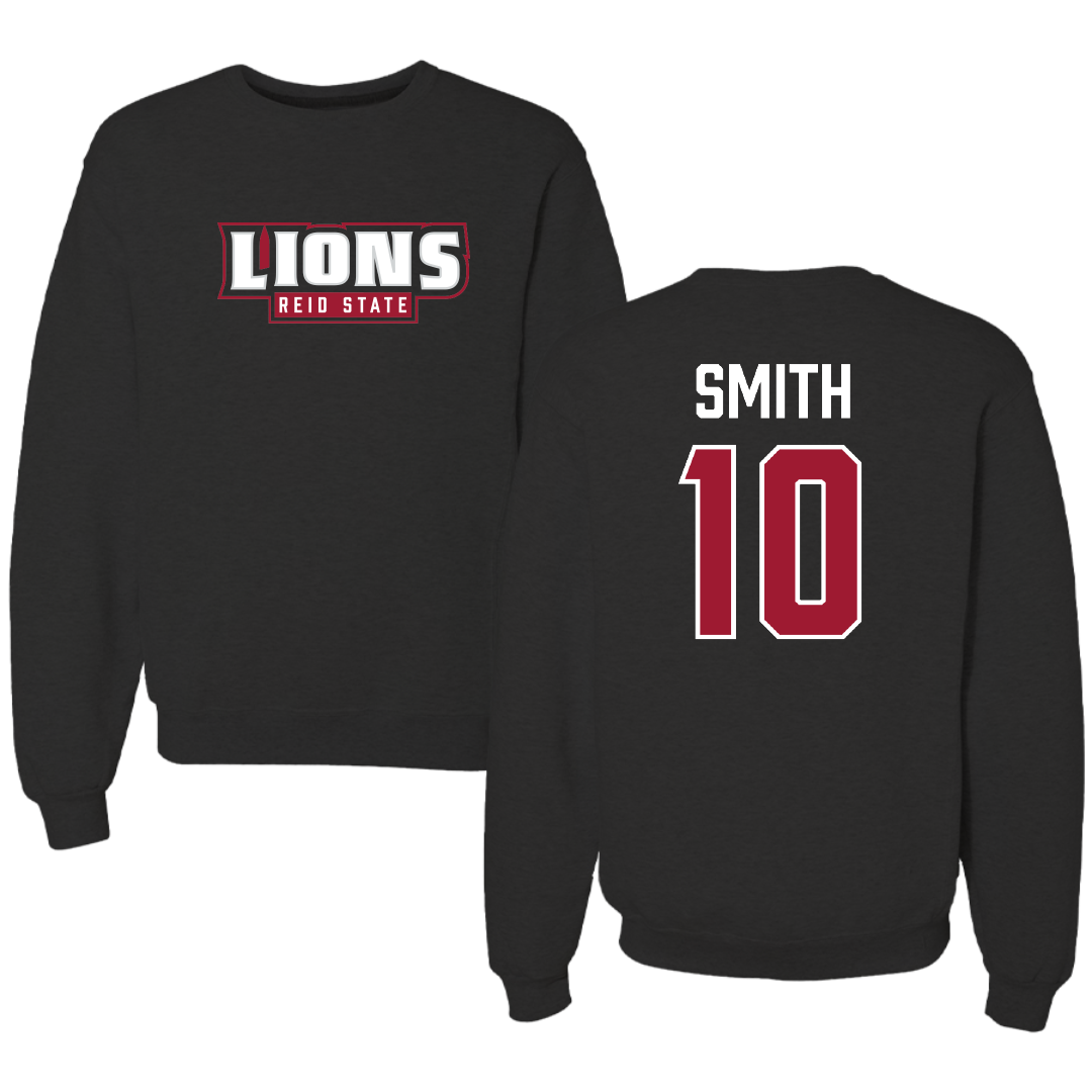 Reid State Community College Baseball Black Crewneck - #10 Trent Smith