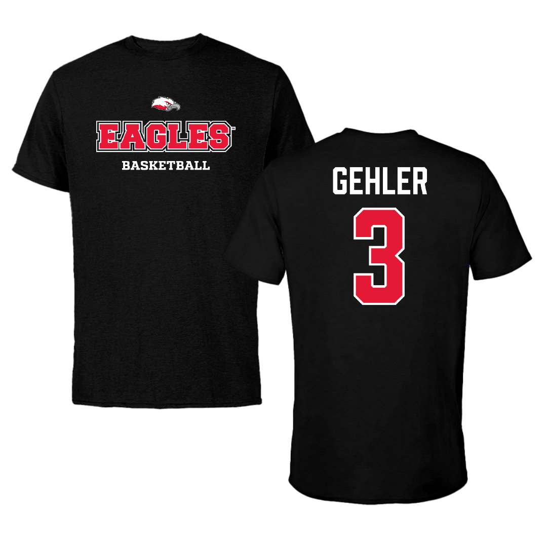 Biola University Basketball (M) Black Performance Tee - #3 Charlie Gehler