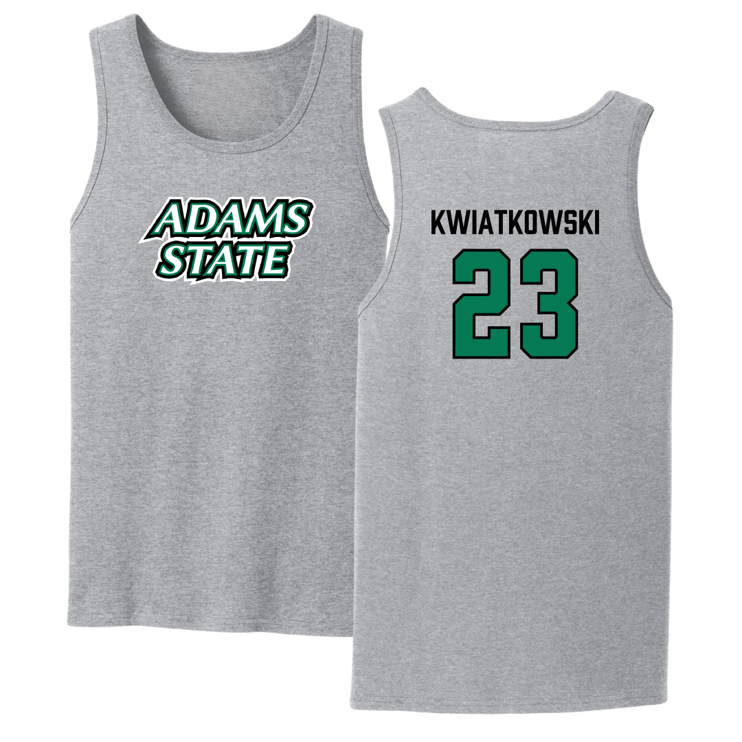 Adams State University Soccer Sport Gray Tank Top - #23 Hailey Kwiatkowski