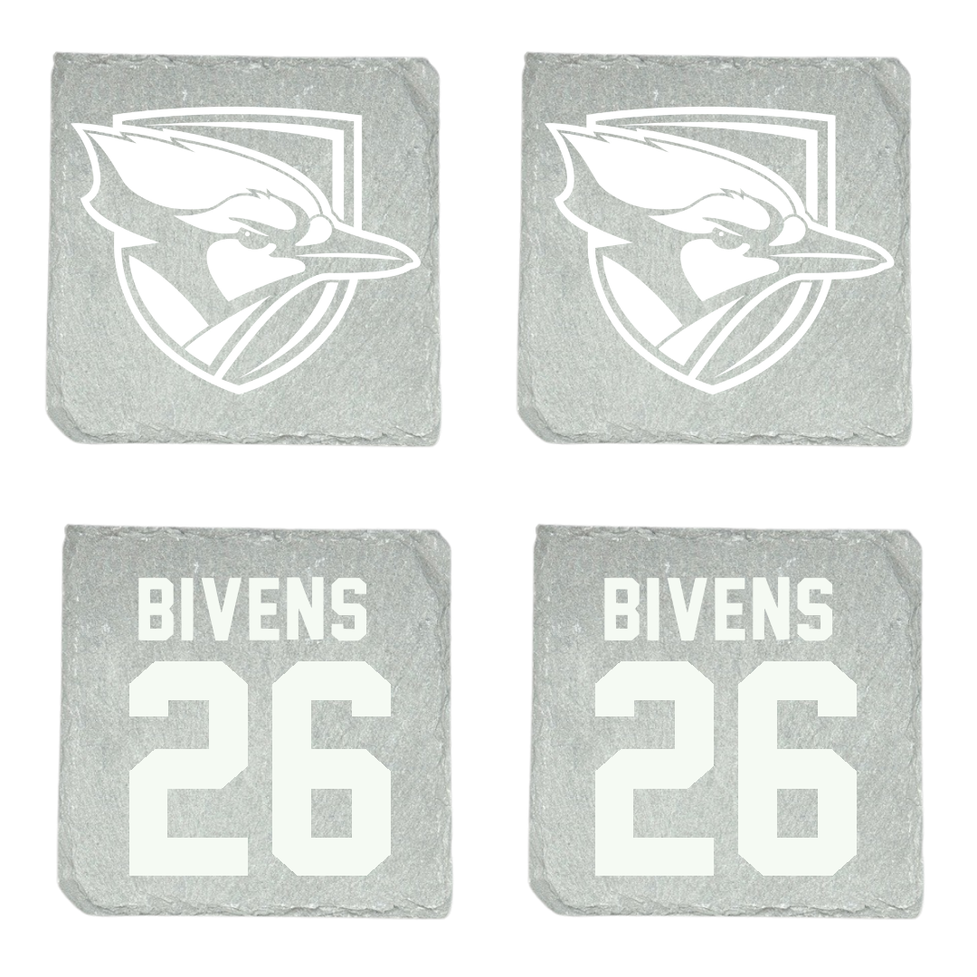 Elmhurst University Lacrosse (M) Stone Coaster (4 Pack)  - #26 Markell Bivens