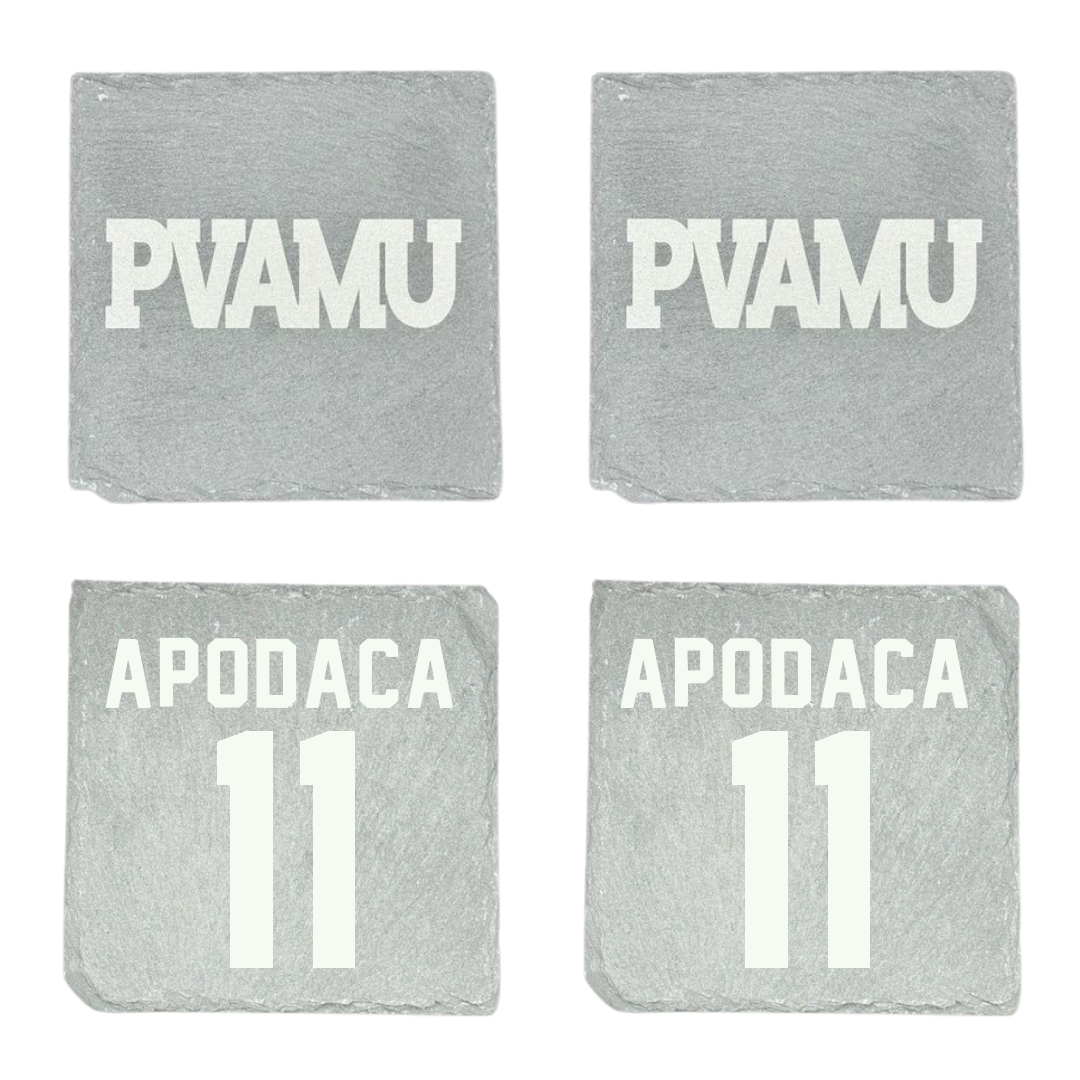 Prairie View A&M University Soccer Stone Coaster (4 Pack)  - #11 Emily Apodaca