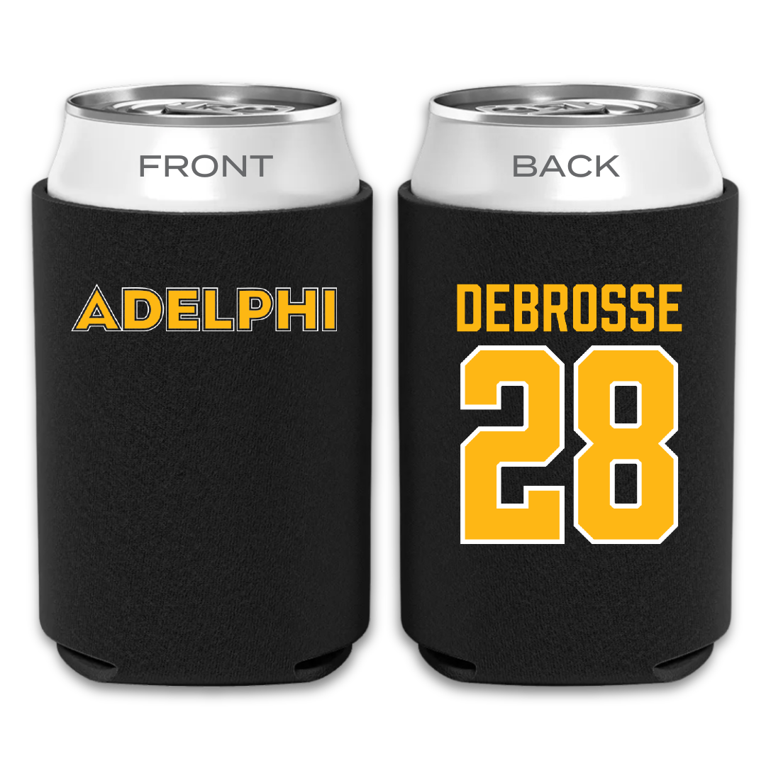 Adelphi University Soccer Black Can Cooler - #28 Richard DeBrosse