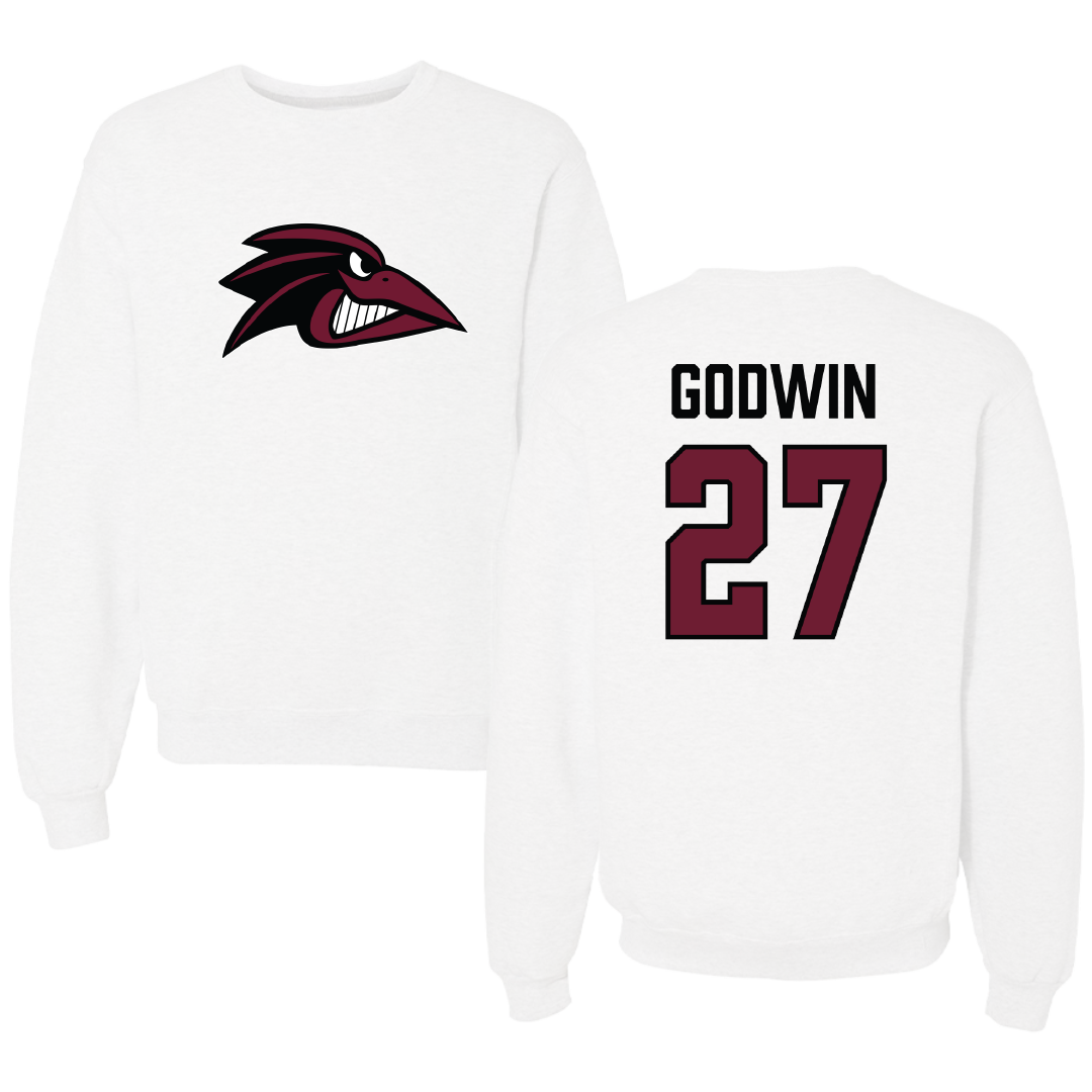 Franklin Pierce University Lacrosse (W) White Crewneck - #27 Olivia Godwin