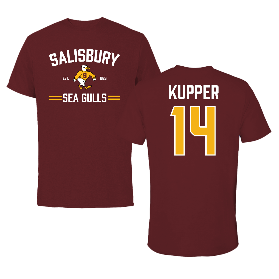 Salisbury University Field Hockey Maroon General Performance Tee - #14 Alexandra Kupper