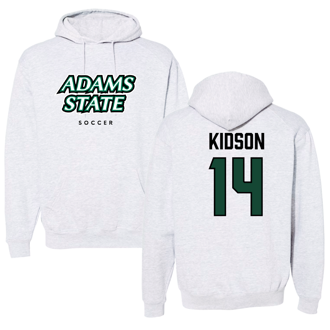 Adams State University Soccer Gray Block Hoodie - #14 Eric Kidson