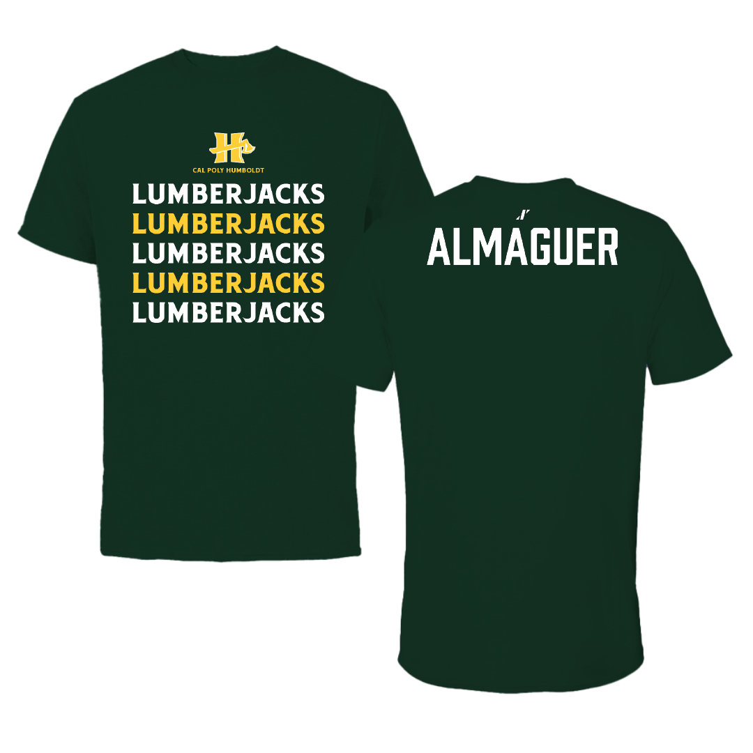 Cal Poly Humboldt Wrestling (M) Forest Green General Tee - Frank Almaguer