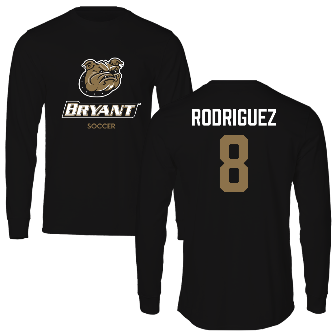 Bryant University Soccer (M) Black Long Sleeve - #8 Diego Rodriguez