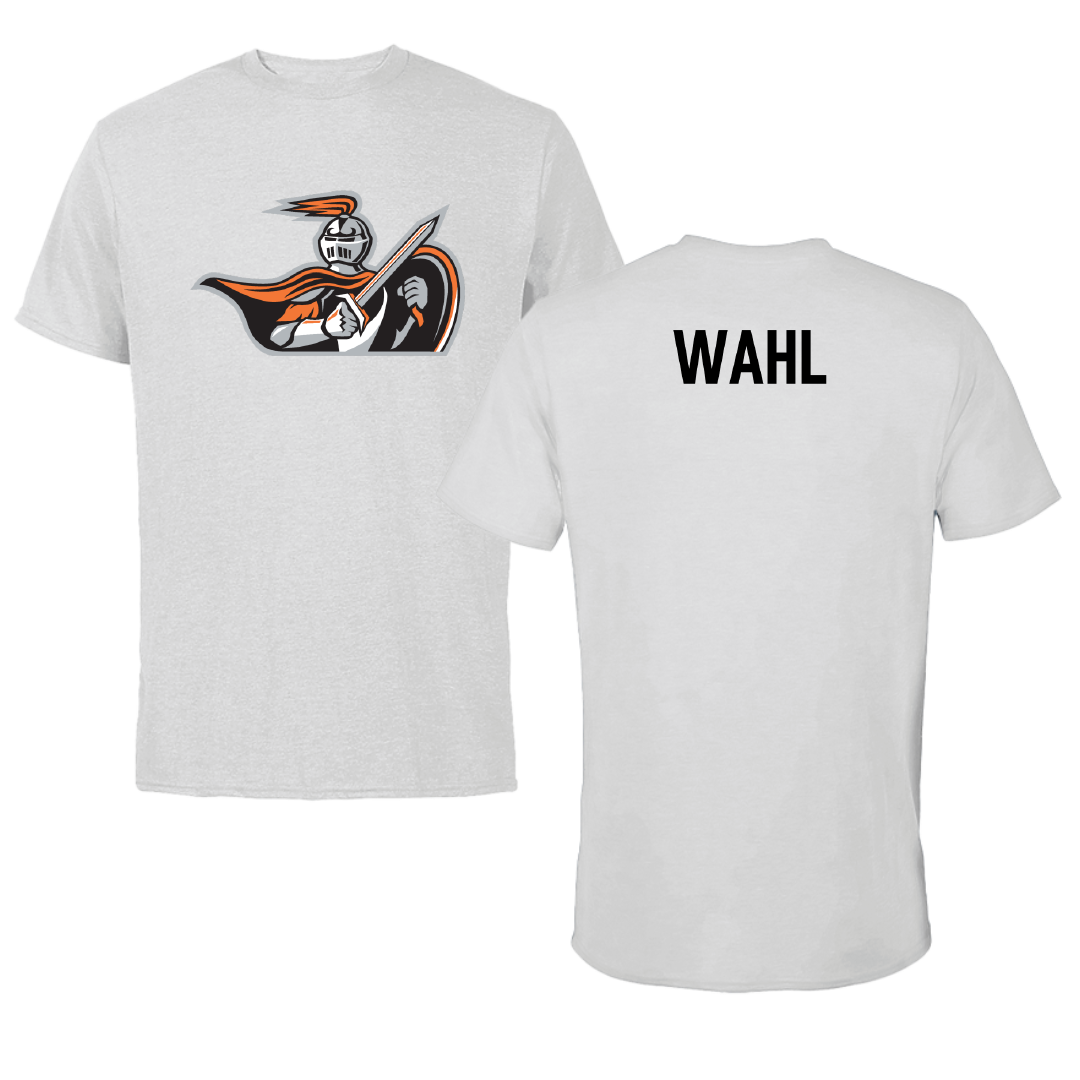 Heidelberg University Golf (M) Light Gray Performance Tee - Garrett Wahl