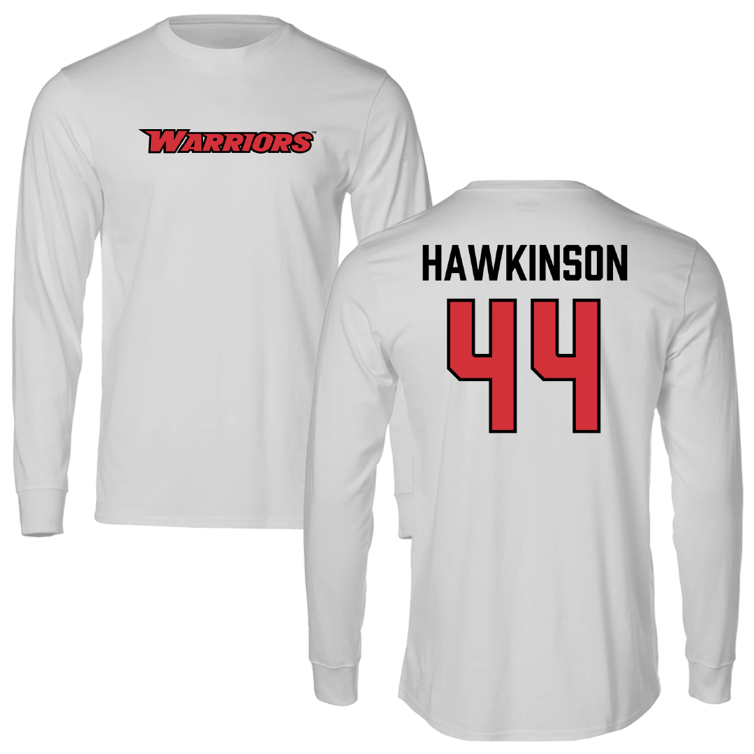 Stanislaus State Baseball Light Gray Warriors Long Sleeve - #44 Payton Hawkinson