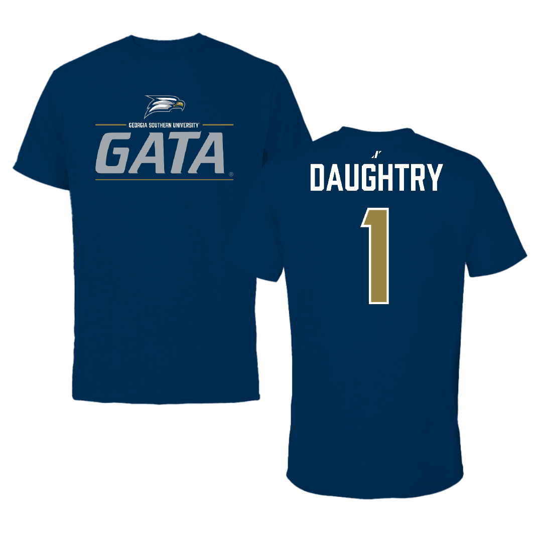 Georgia Southern University Soccer Navy General Performance Tee - #1 Addison Daughtry
