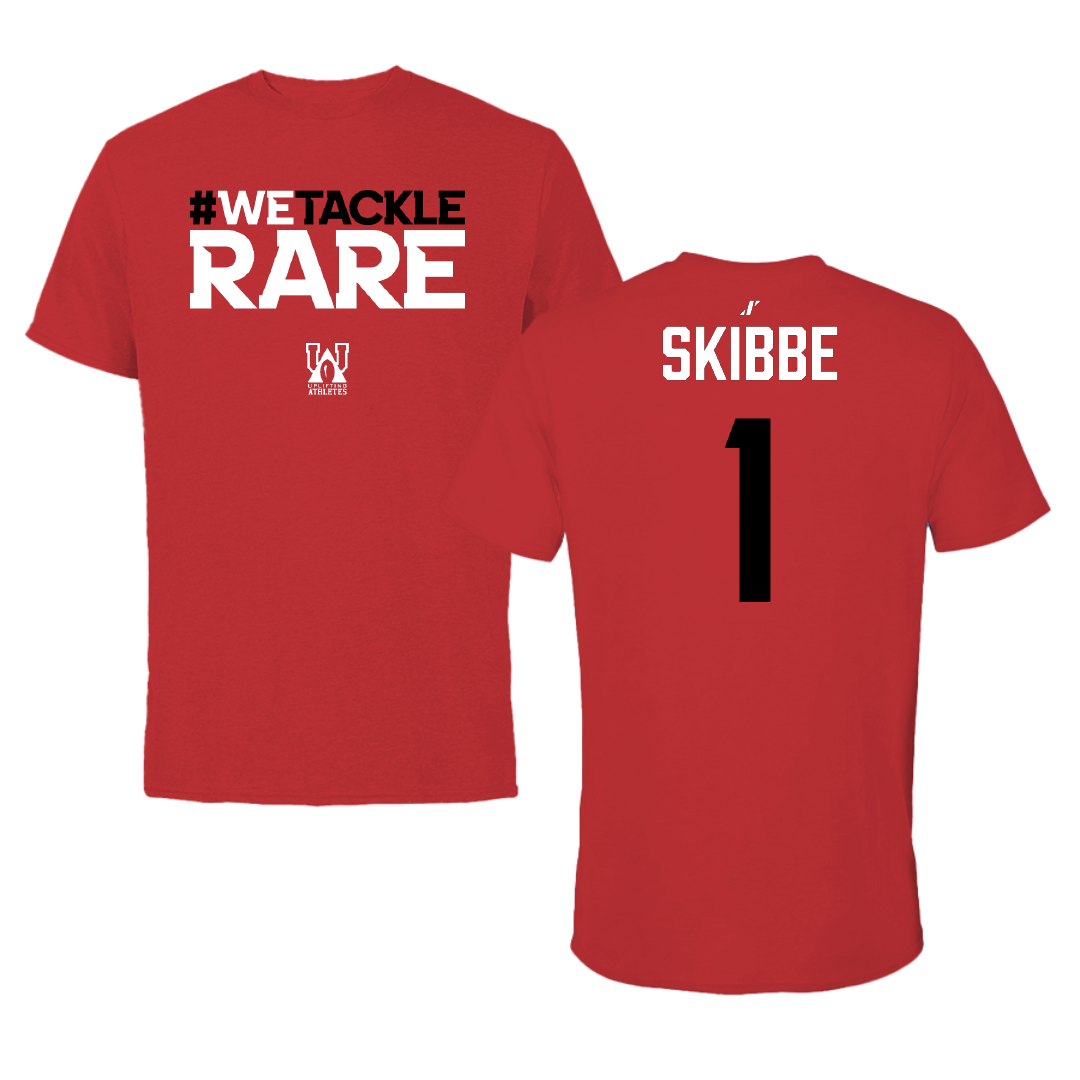 Lacrosse (W) Red Uplifting Athletes Performance Tee - #1 Jenna Skibbe