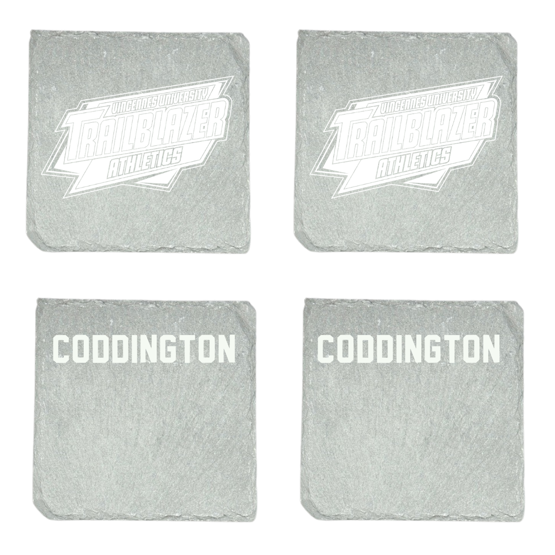 Vincennes University Bowling (M) Stone Coaster (4 Pack)  - Cadyn Coddington