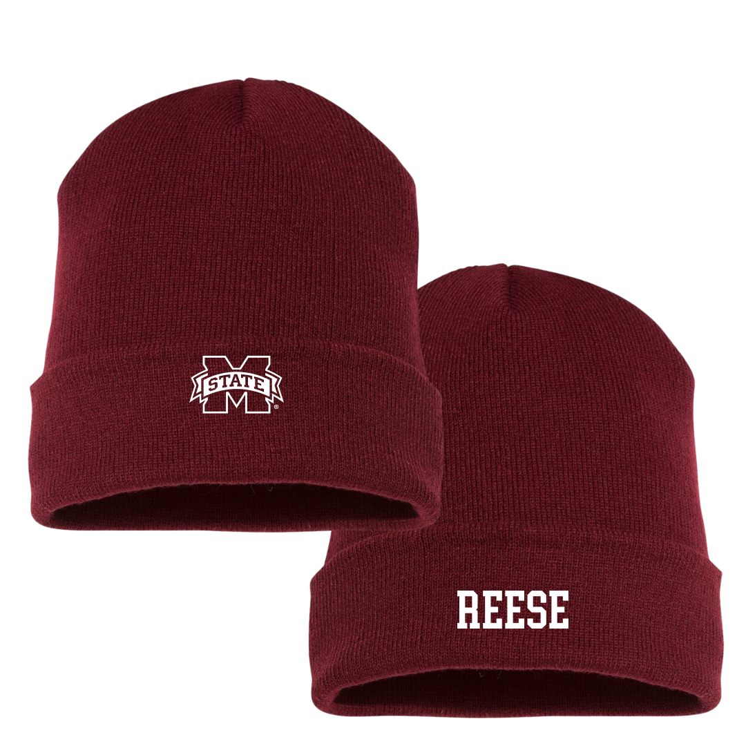 Mississippi State University Baseball Maroon Beanie - #3 Ace Reese