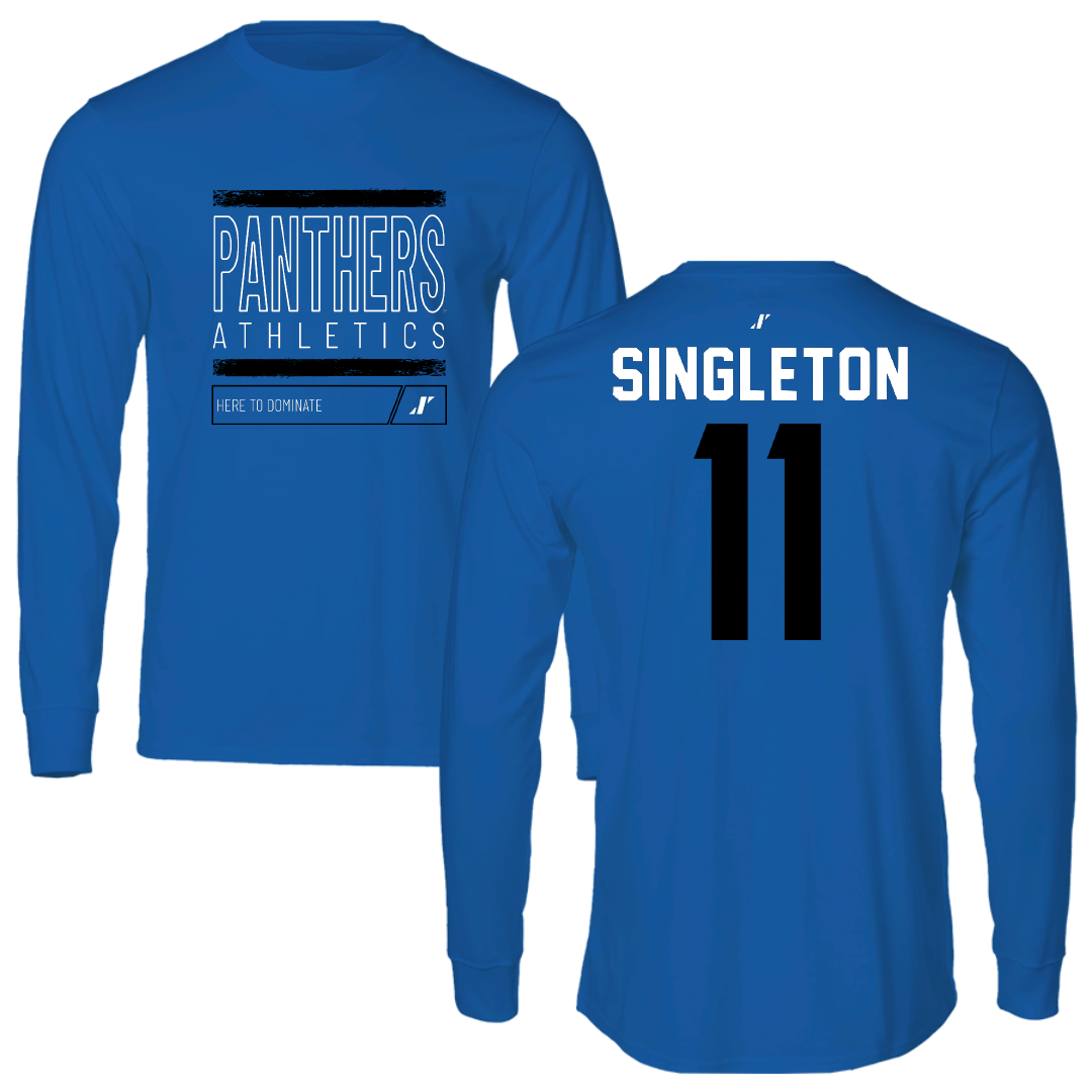 Georgia State University Beach Volleyball Blue Dominate Long Sleeve - #11 Danica Singleton