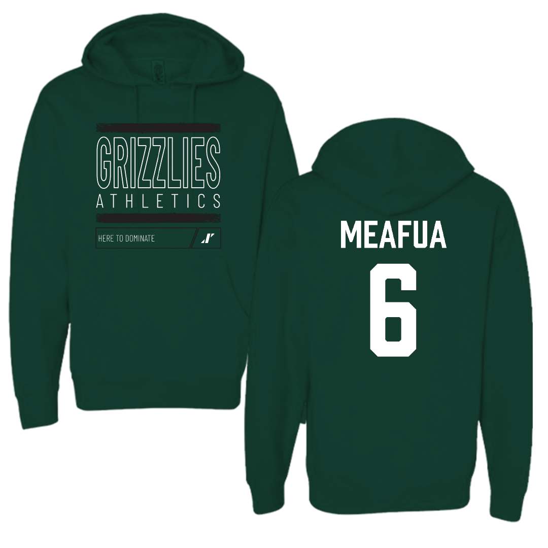 Adams State University Football Forest Green Dominate Hoodie - #6 Ren Meafua
