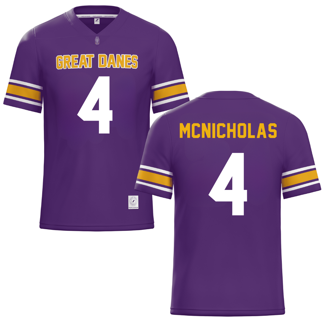 University at Albany Purple Lacrosse Jersey - #4 TJ McNicholas