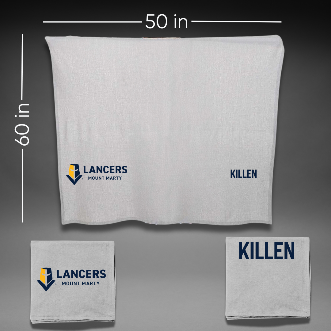 Mount Marty University Cheer Gray Blanket - Katherine Killen