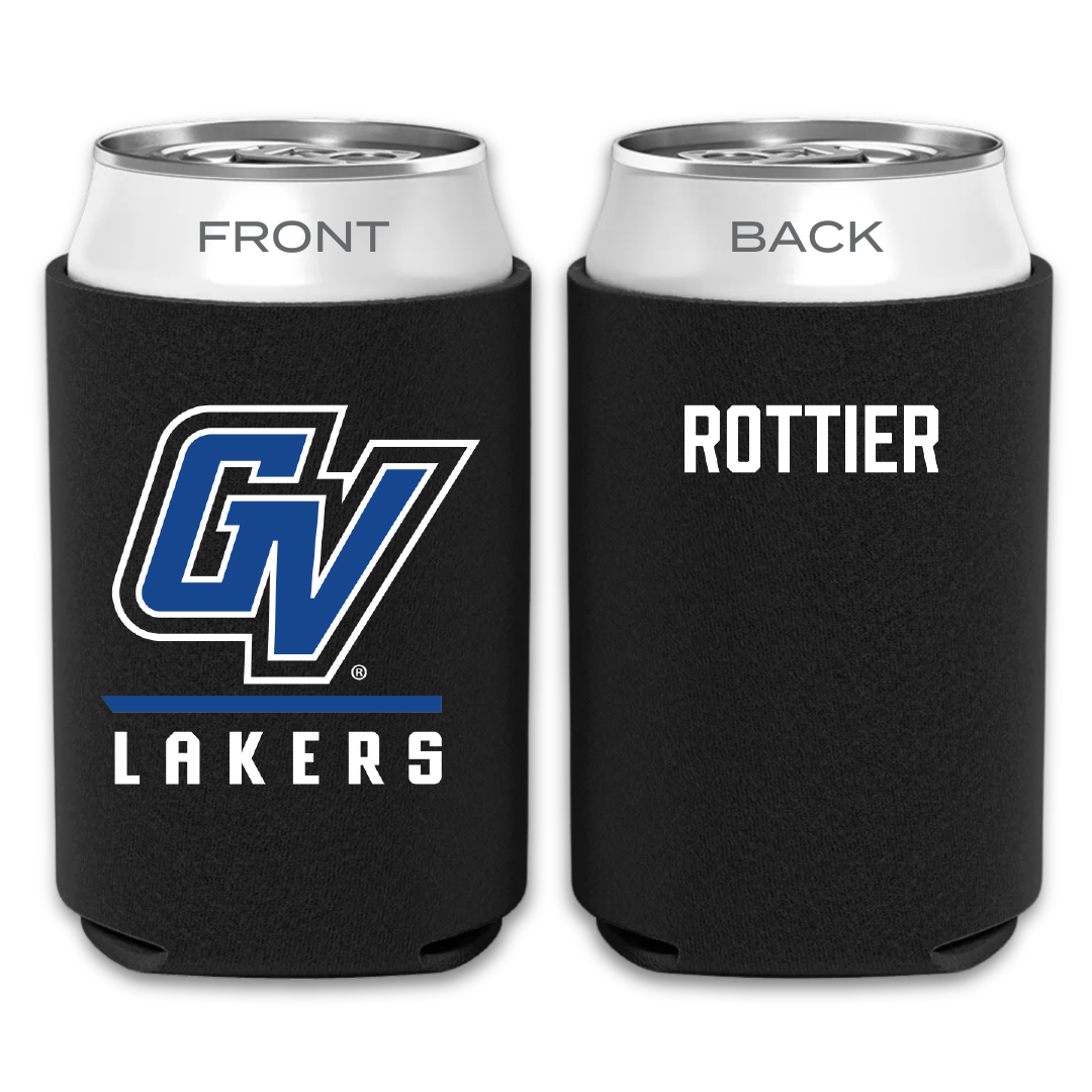 Grand Valley State University Swimming & Diving Black Can Cooler - Avery Rottier