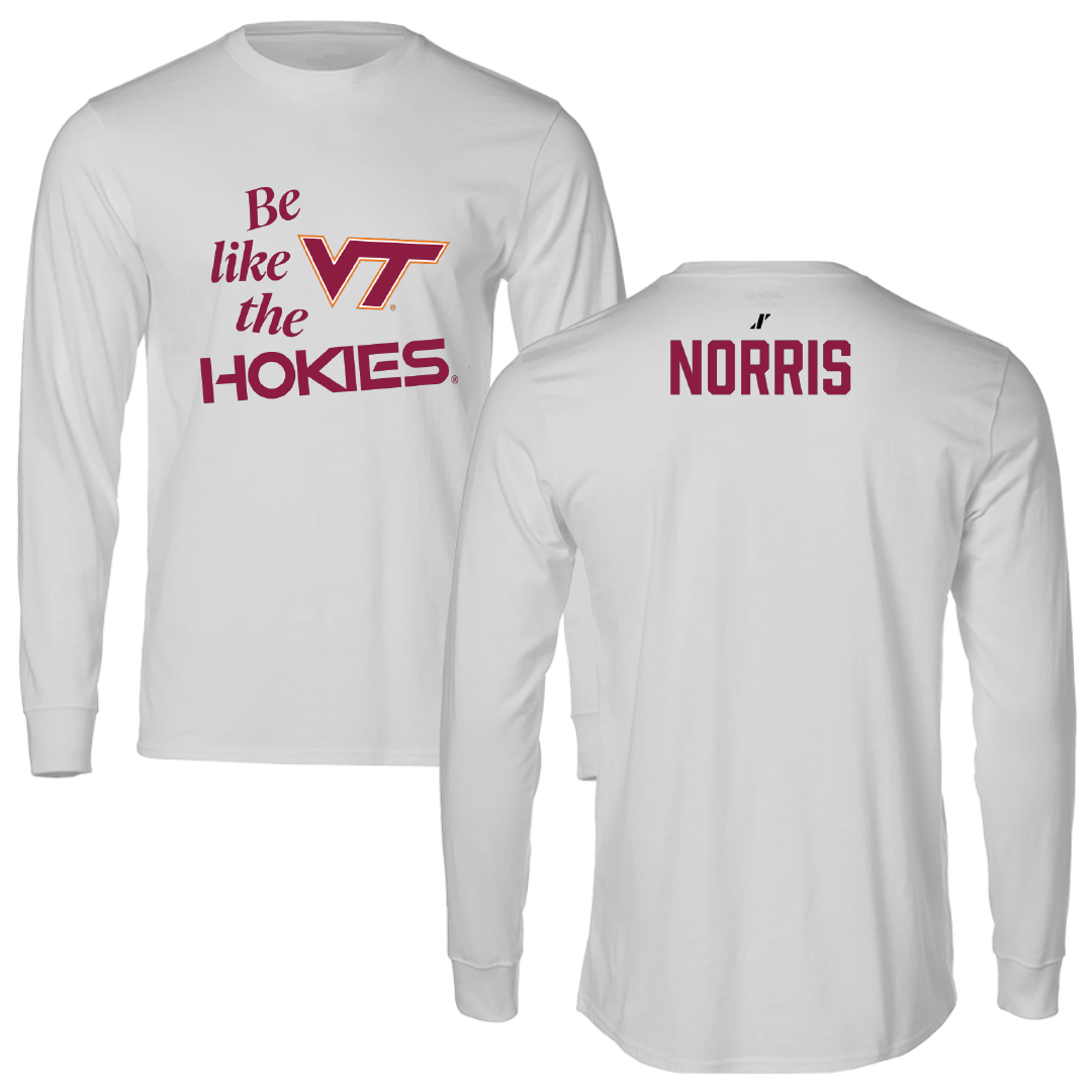 Virginia Tech Dance Light Gray Be Like Us Long Sleeve - Brookelyn Norris
