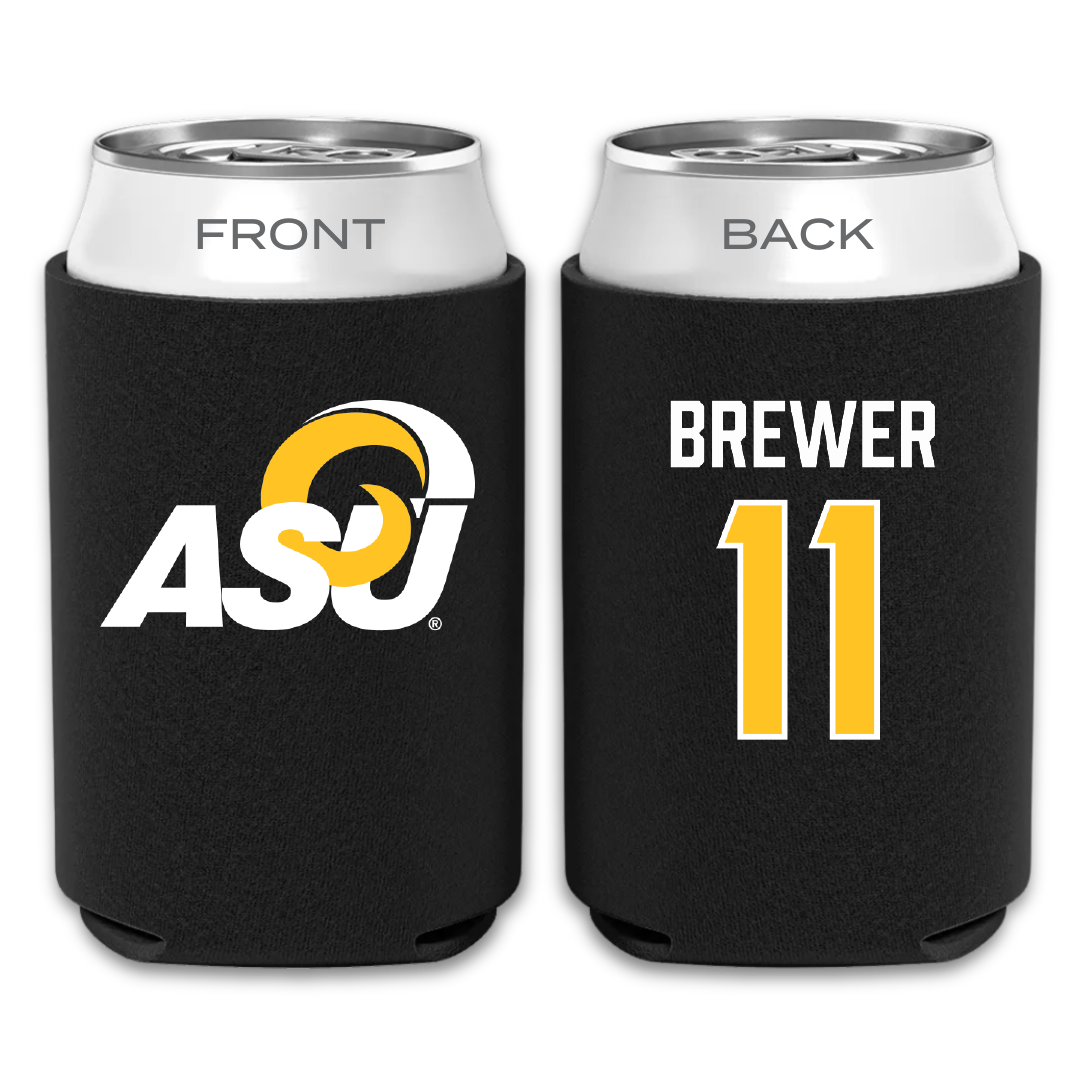 Angelo State University Softball Black Can Cooler - #11 Tannis Brewer