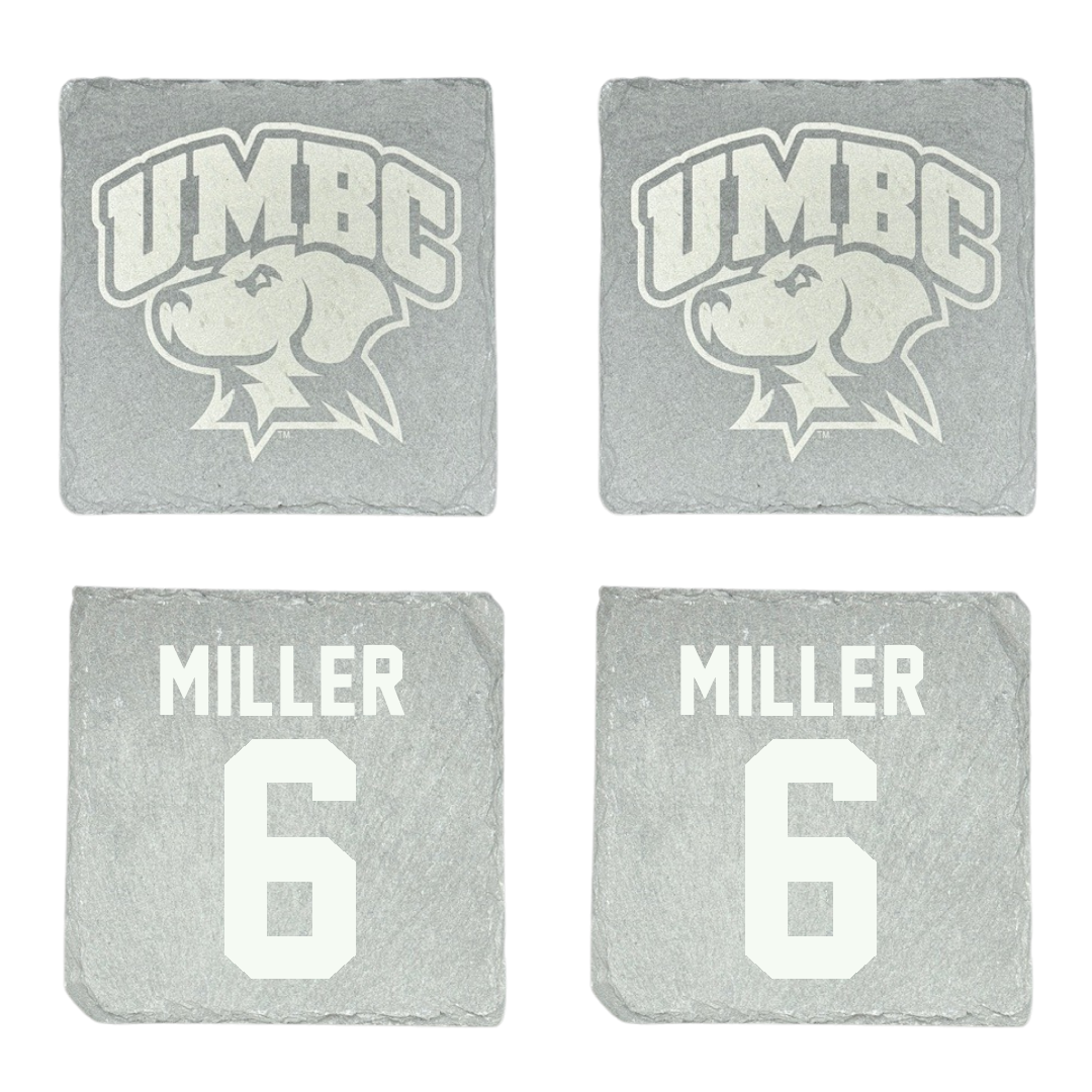 University of Maryland Baltimore County Soccer Stone Coaster (4 Pack)  - #6 Gunder Miller