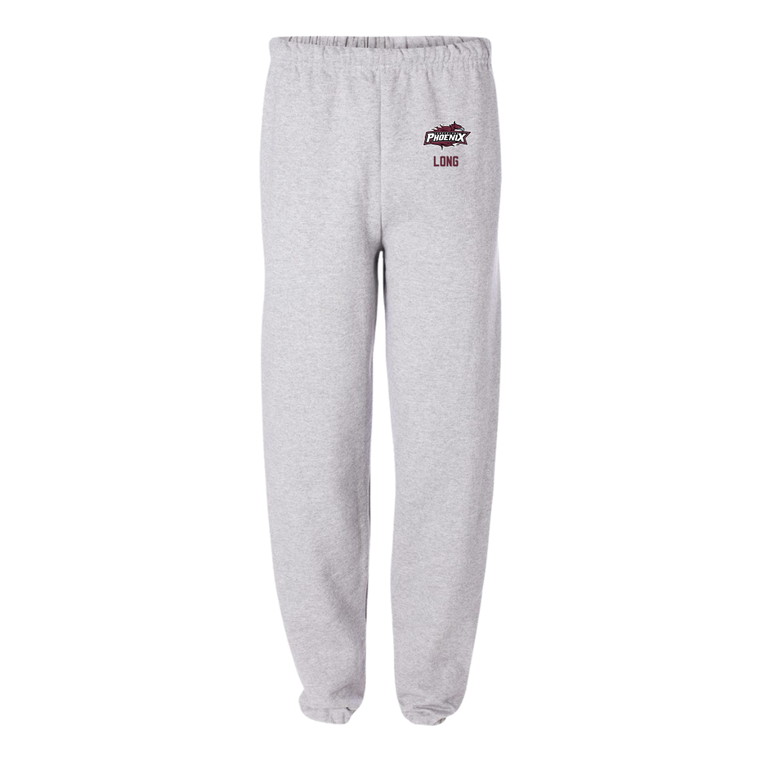 Cumberland University Football Light Gray Sweatpants - #69 Noah Long