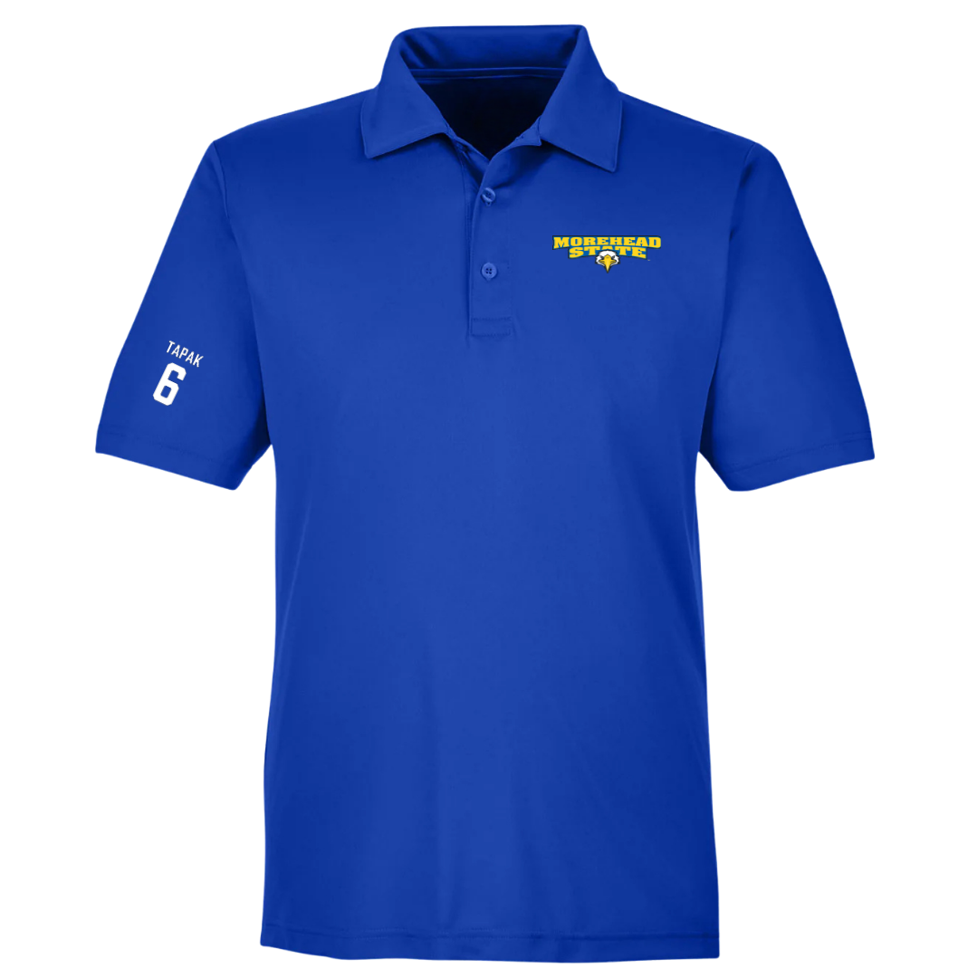 Morehead State University Soccer (W) Blue Polo - #6 Molly Tapak