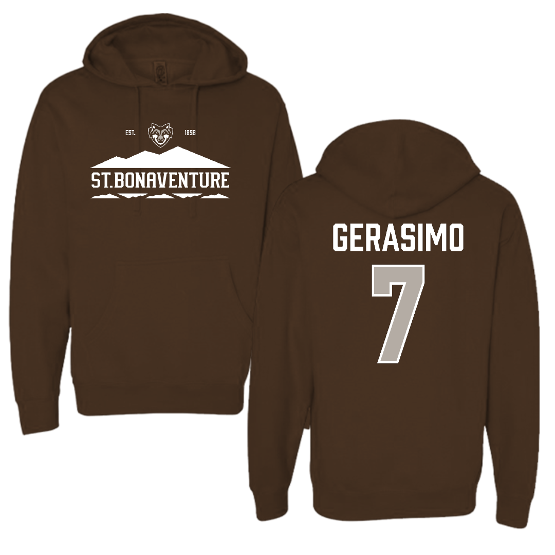 St. Bonaventure University Rugby (M) Brown General Hoodie - #7 Connor Gerasimo