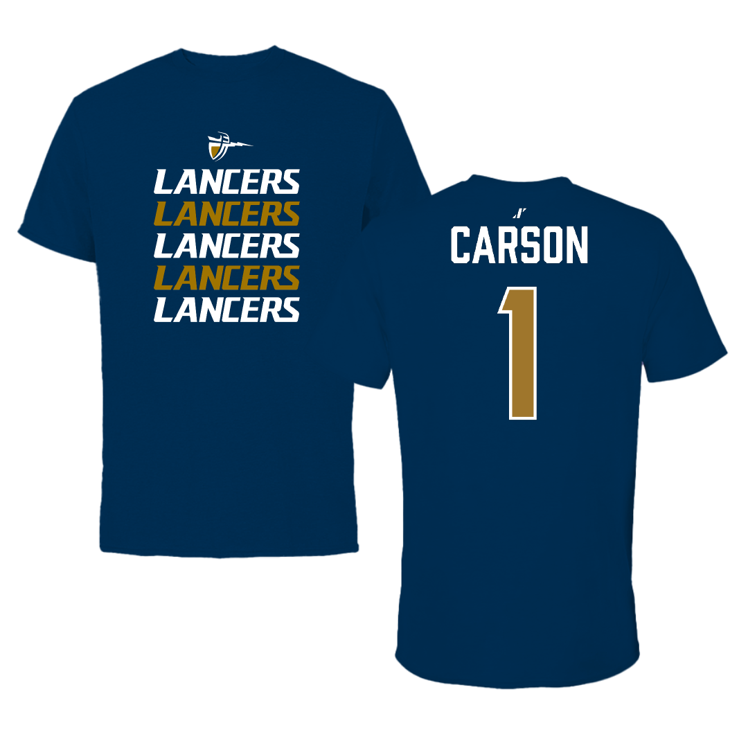 California Baptist University Water Polo (M) Navy General Performance Tee - #1 Tyler Carson