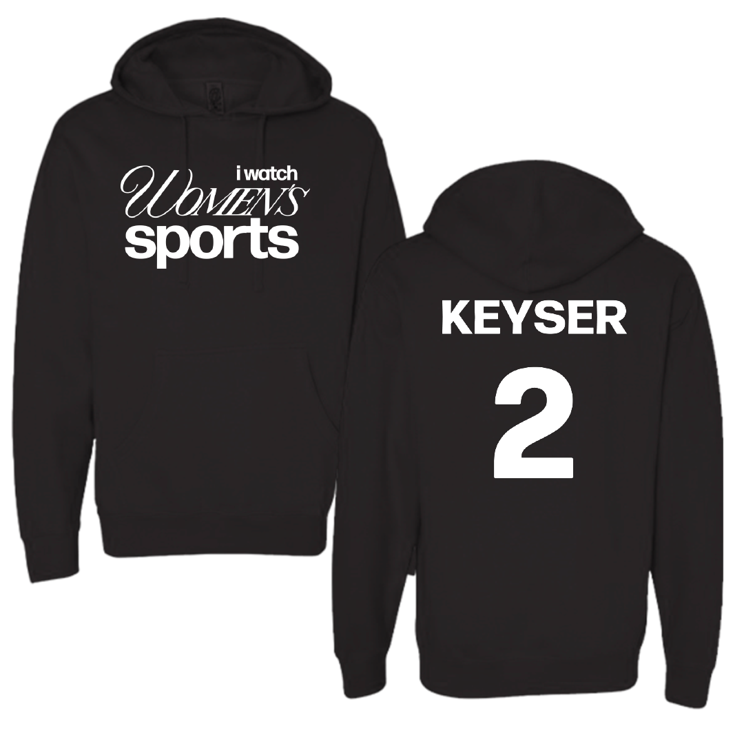 Keene State College Softball Black WHM Hoodie - #2 Kalee Keyser