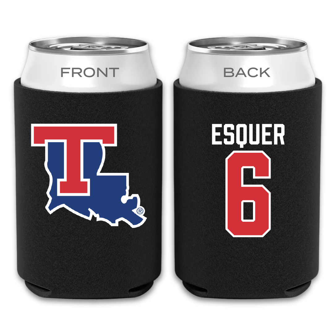 Louisiana Tech University Volleyball Black Can Cooler - #6 Carla Esquer