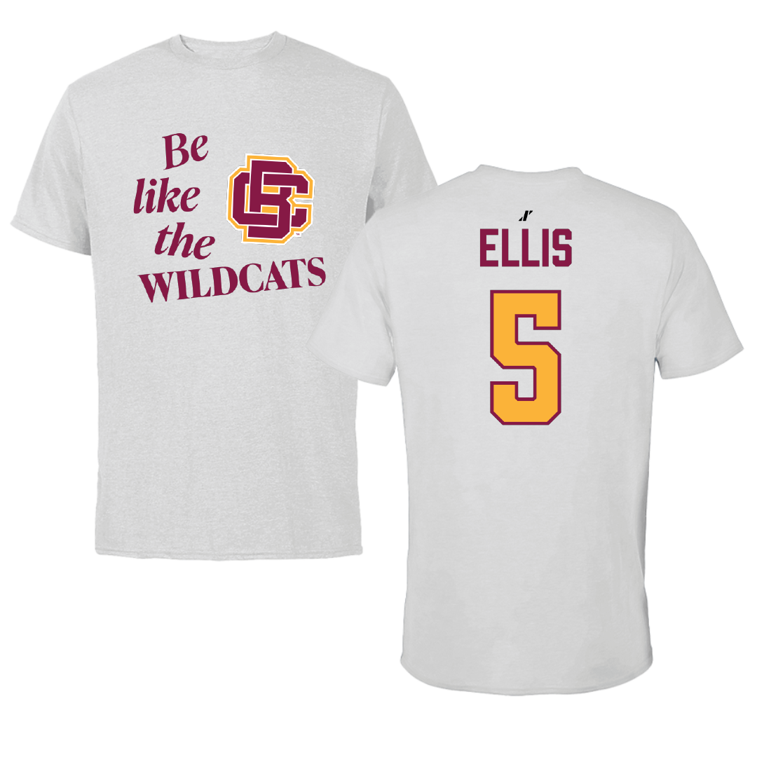 Bethune-Cookman University Volleyball (W) Light Gray Be Like Us Performance Tee - #5 Taylor Ellis