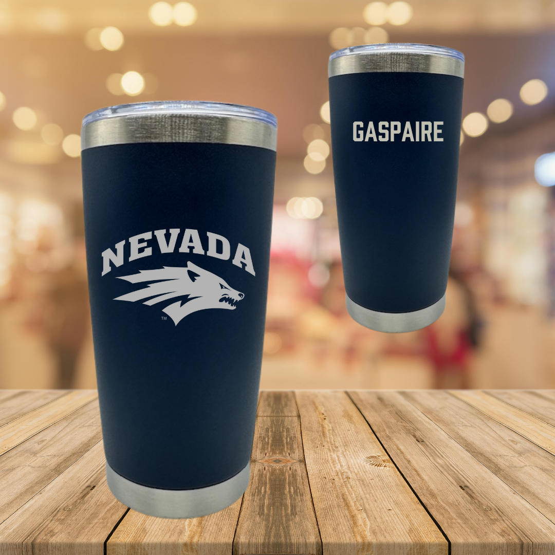 University of Nevada TF and XC Navy Stainless Steel Tumbler - Hazel Gaspaire