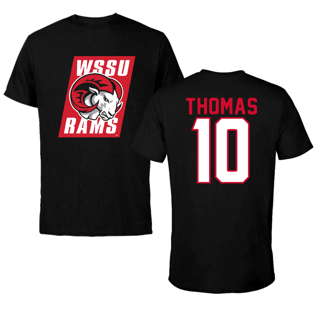 Winston-Salem State University Softball Black Performance Tee - #10 Jyla Thomas