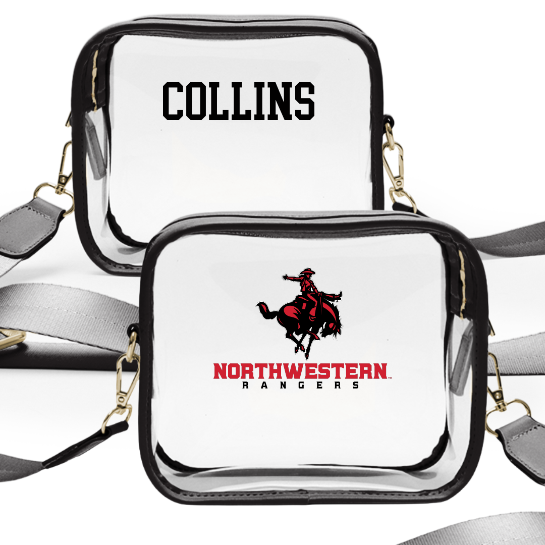 Northwestern Oklahoma State University TF and XC Black Clear Stadium Bag - Eric Collins