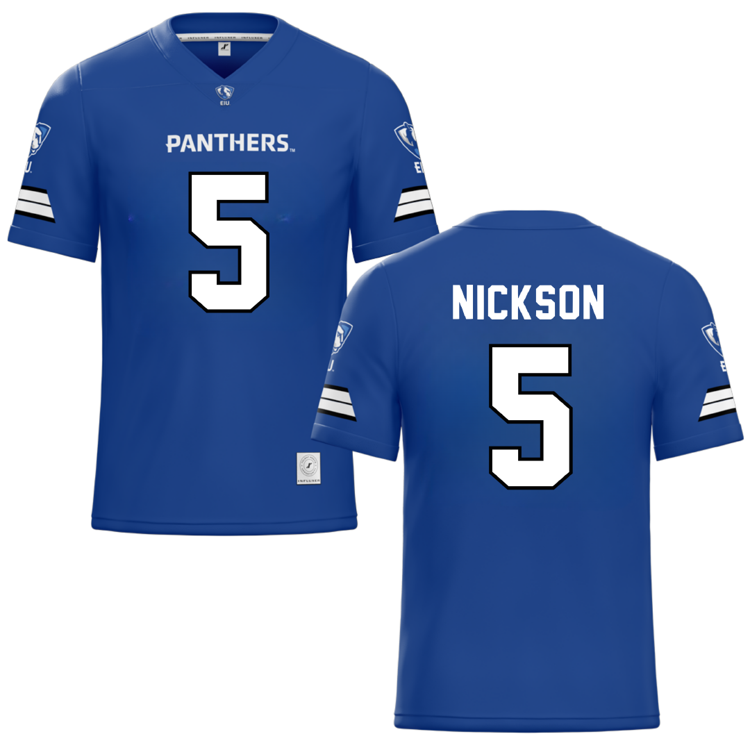 Eastern Illinois University Blue Football Jersey - #5 Ja'Wuan Nickson