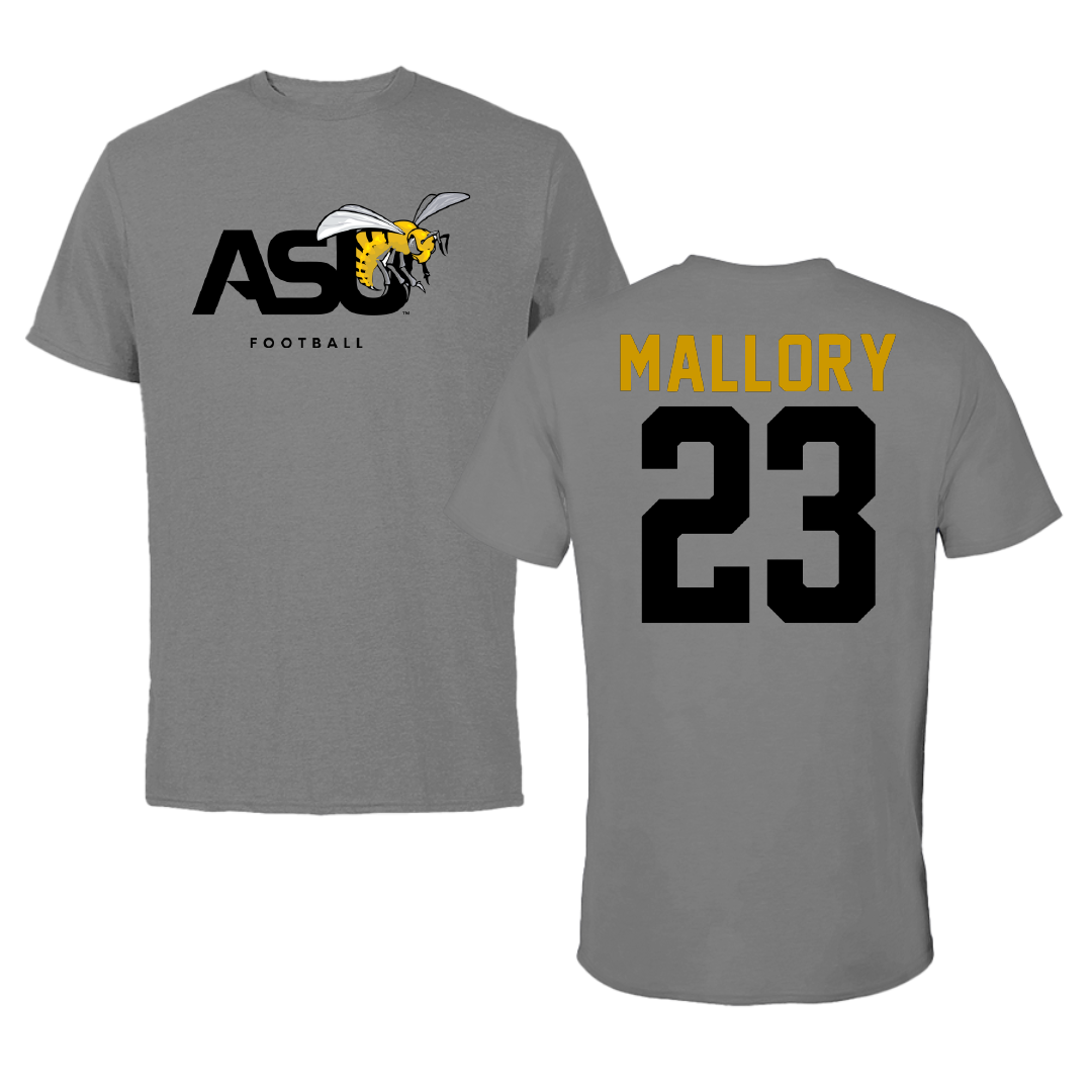 Alabama State University Flag Football Dark Gray Tee - #23 Khyriana Mallory