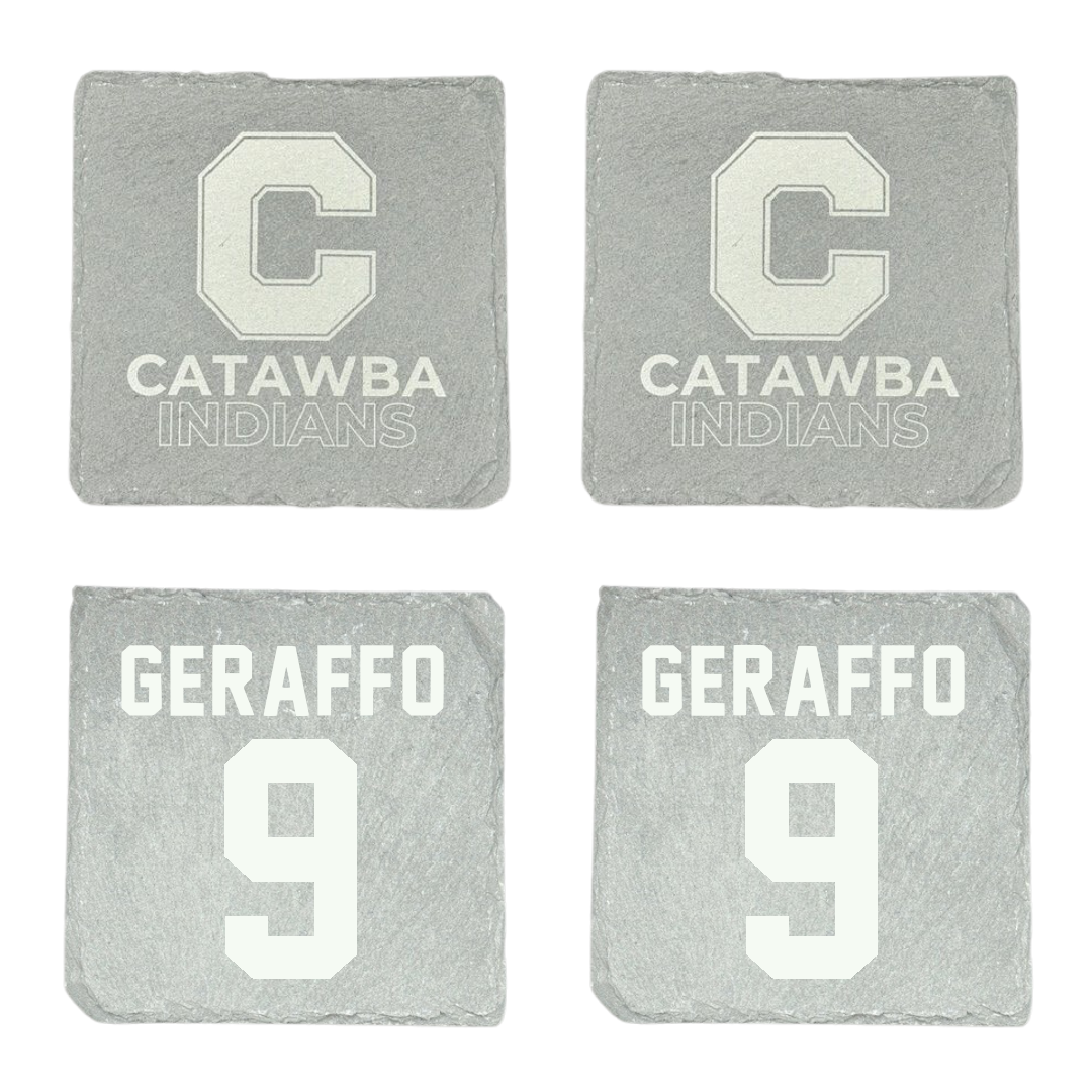 Catawba College Lacrosse Stone Coaster (4 Pack)  - #9 Peter Geraffo