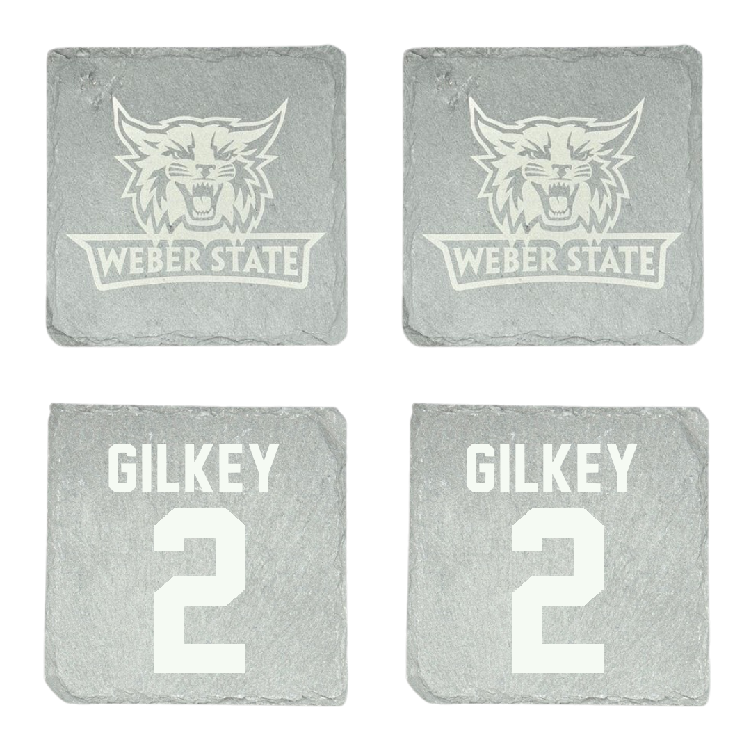 Weber State University Football Stone Coaster (4 Pack)  - #2 Jackson Gilkey